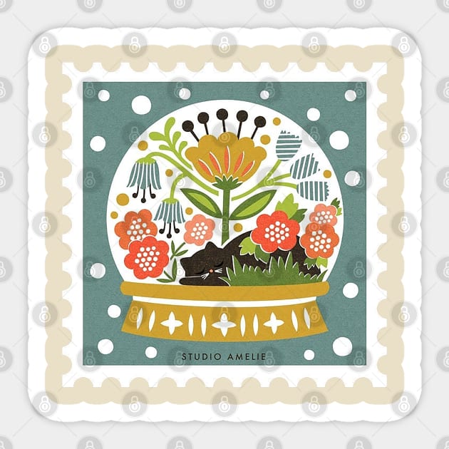 Another little stamp for Whether in or outdoors Sticker by studioamelie